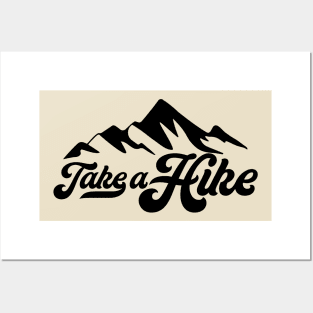 Take a hike  Camping Quote Posters and Art